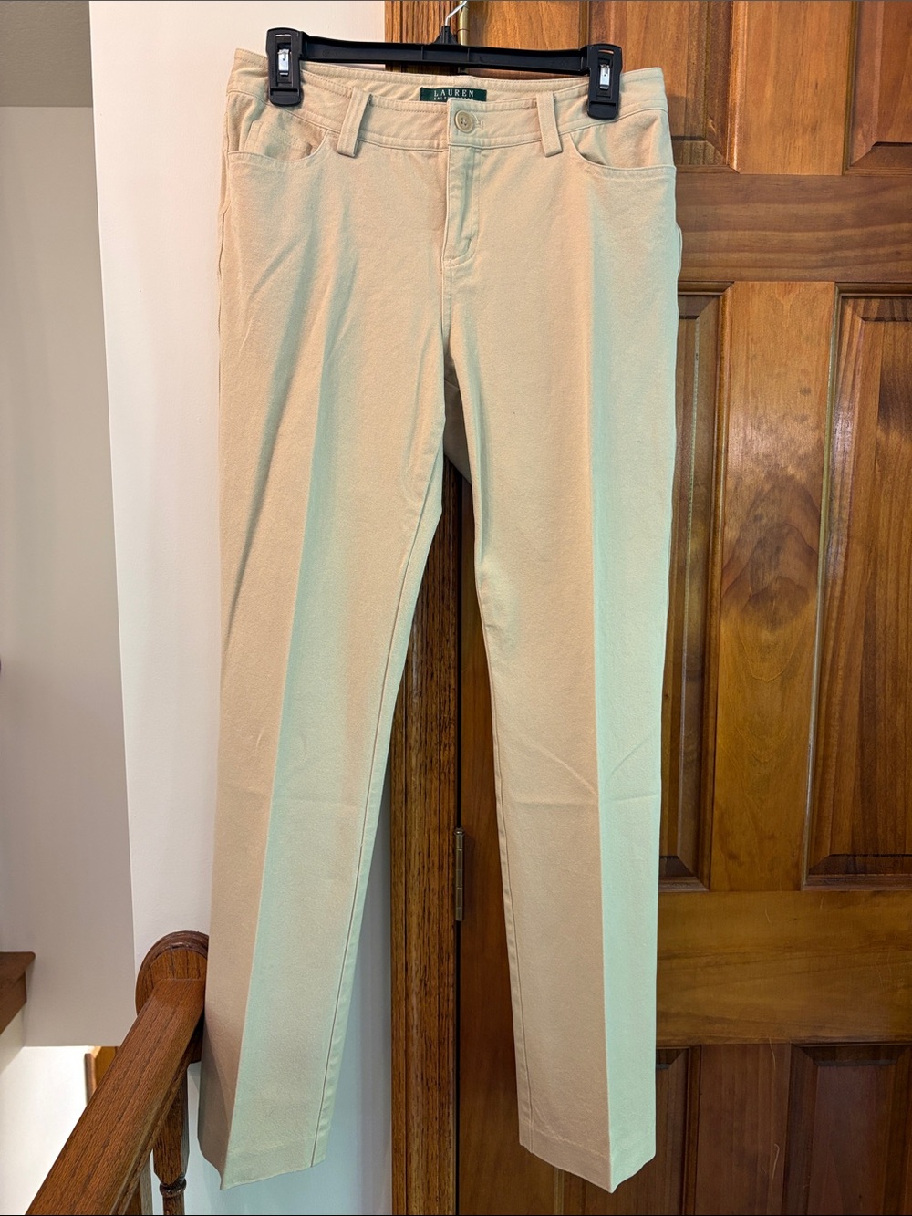 Lauren Ralph Lauren Women's Light Cream Straight-Leg Pants
